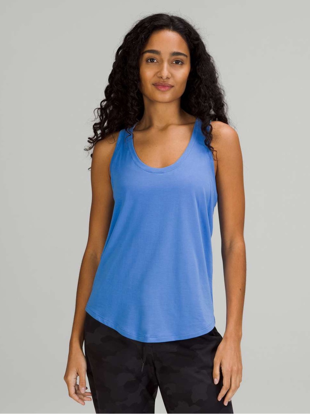 Lululemon Cerulean Blue Love Pima Cotton Tank Top - Medium